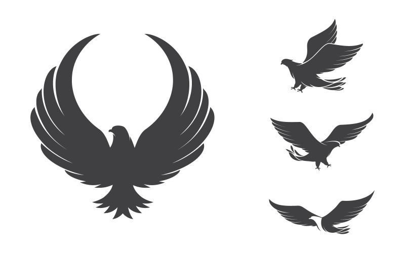 Falcon wing ikon Mall logotyp illustration design v.1