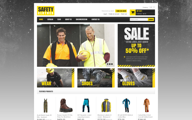 Tema Shopify reattivo alla sicurezza