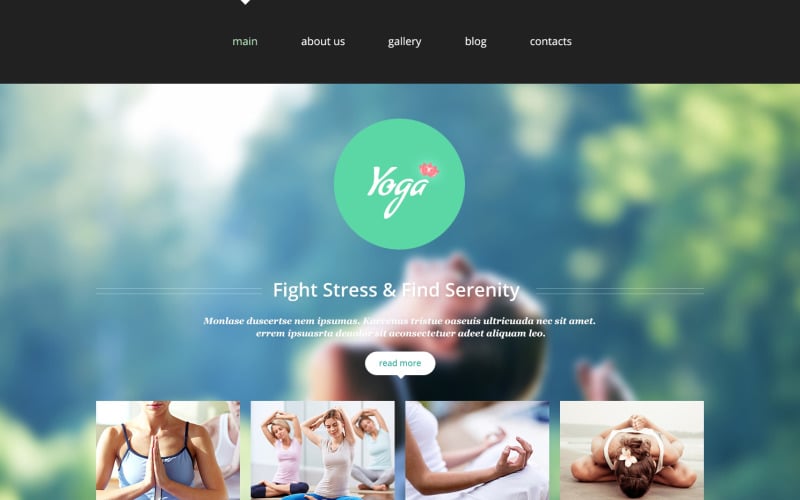 йога - клуб joomla шаблон