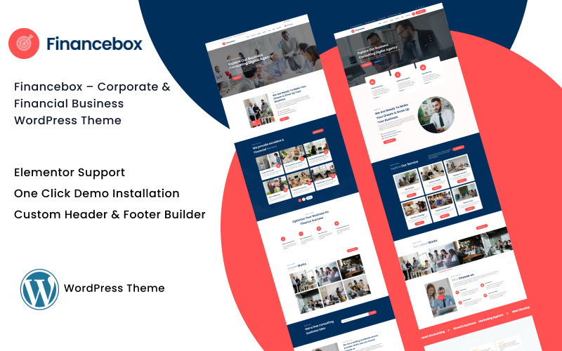 Financebox – Tema WordPress aziendale e finanziario