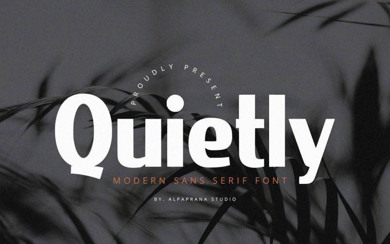 Quietly - Sans Serif-lettertype