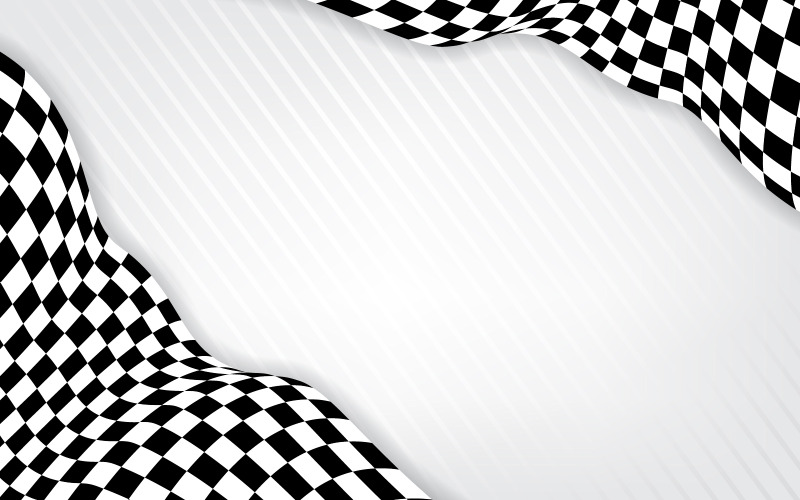 Race flagga hastighet snabbare koncept design illustration mall v.8