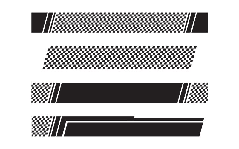 Race flagga hastighet snabbare konceptdesign illustration mall v.5