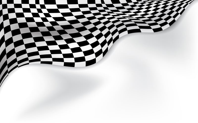 Rennflaggengeschwindigkeit schneller Konzeptdesign-Illustrationsvorlage v.6