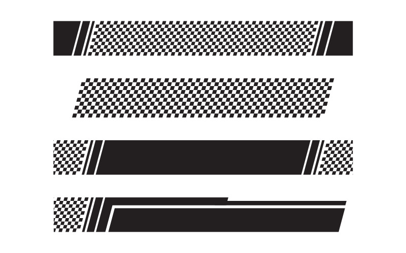 Závodní vlajka rychlost rychlejší koncept design ilustrace šablona v.5