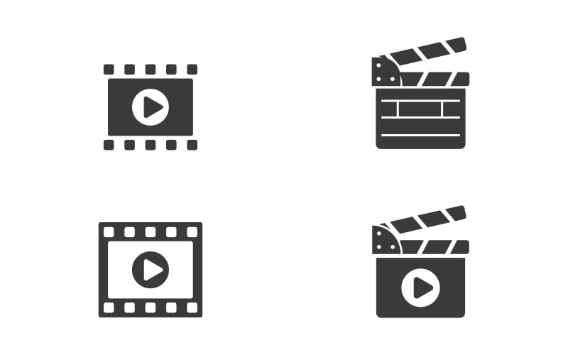 Film film bioscoop vector ontwerp illustratie v.1