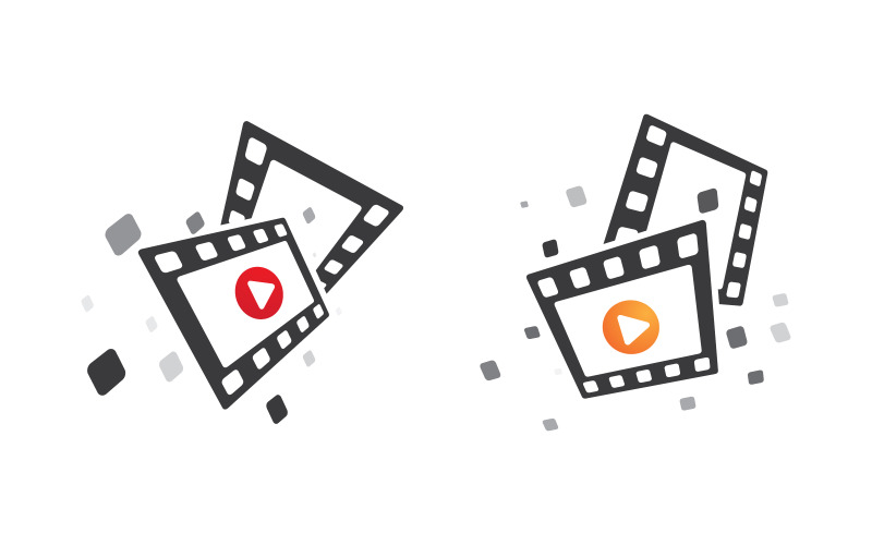 Film film mozi vektoros tervezési illusztráció v.3
