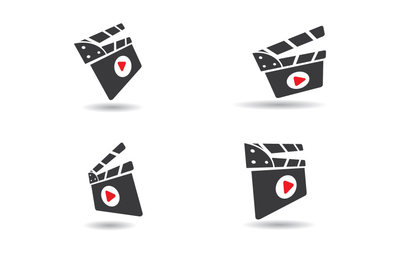 Illustrazione vettoriale del design del cinema cinematografico v.2