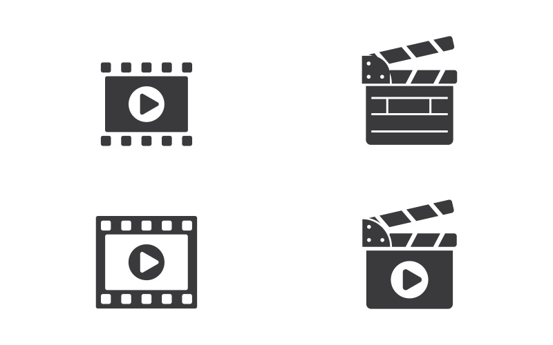 Ilustração de design vetorial de cinema de filme v.1