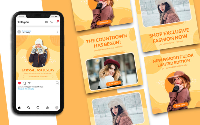 Modello di post Instagram per saldi di moda 378