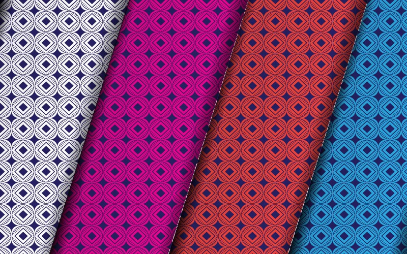 Modelo de design de padrão personalizado vetorial sem emendas.