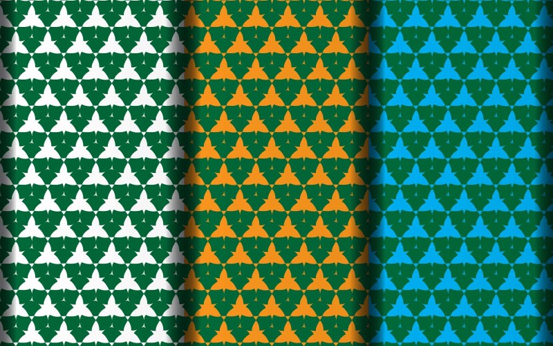 Plantilla de diseño de patrón geométrico vectorial.