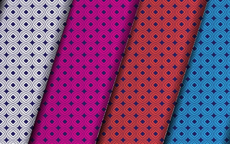 Vektörel özelleştirilmiş kusursuz desen tasarım şablonu.