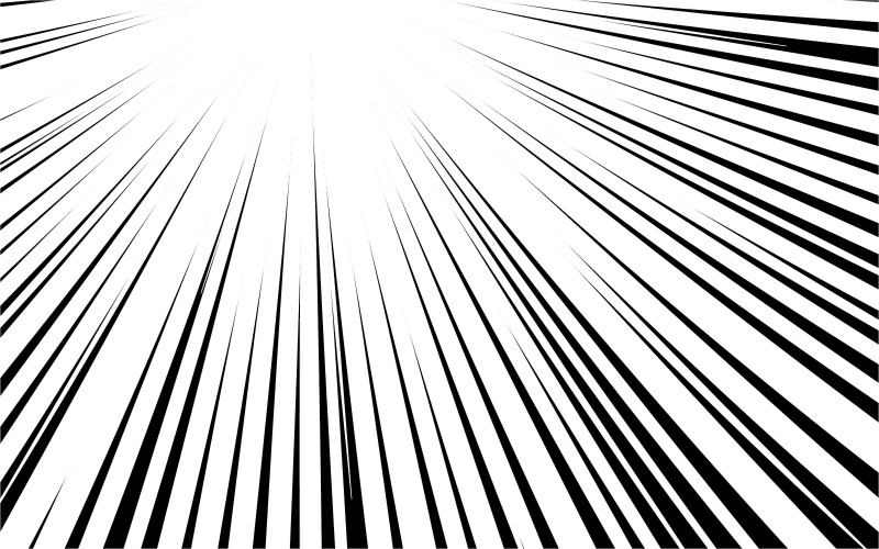 Élément de conception de bande dessinée Speed Lines Illustration vectorielle v.19
