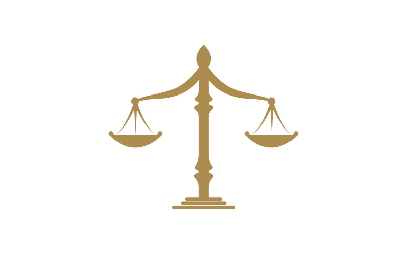 Justitie advocatenkantoor pictogram Logo sjabloon vector illustratie ontwerp v.3
