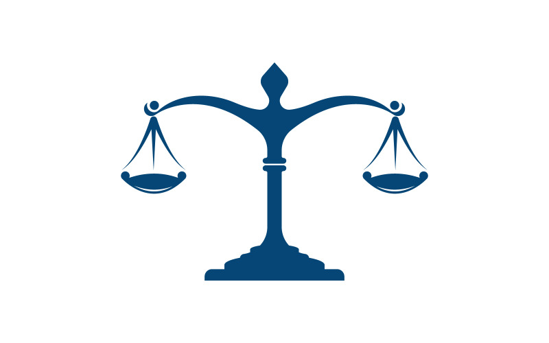 Modèle de logo d'icône de cabinet d'avocats Justice illustration vectorielle v.12