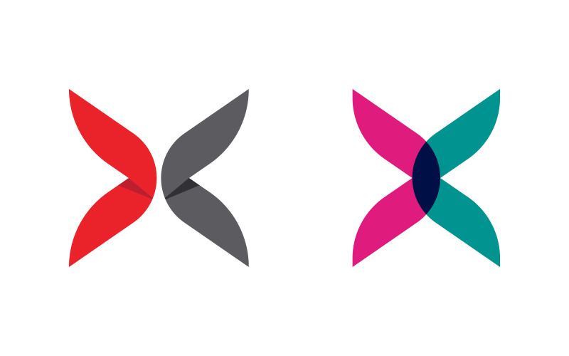 X Letter Vector icon design ilustrace logo Šablona v.1