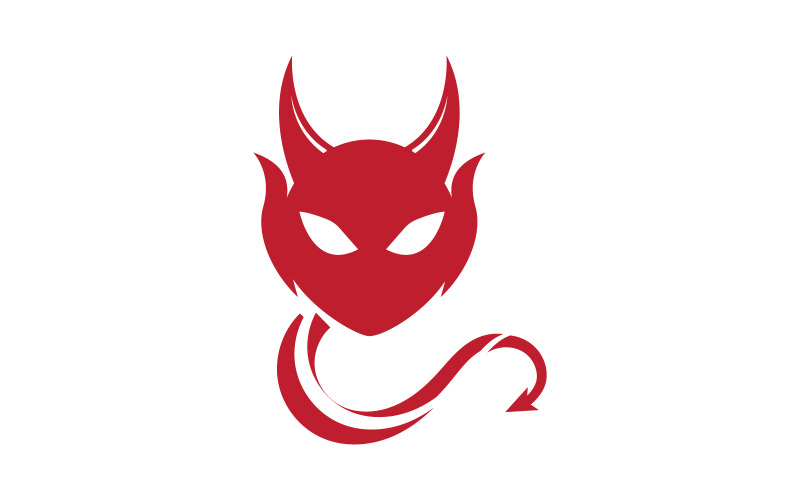 Chifre faminto do diabo Ícone vetorial design ilustração v.10
