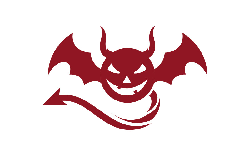 Chifre faminto do diabo Ícone vetorial design ilustração v.13