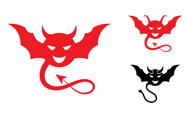 Chifre faminto do diabo Ícone vetorial design ilustração v.5