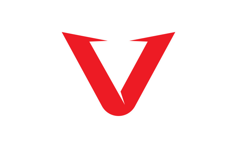 V Letter concept Logo Template vector icon ilustração v.1