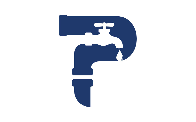 Logo hydrauliki wodnej Ikona wektorowa ilustracja projektu Szablon v.20