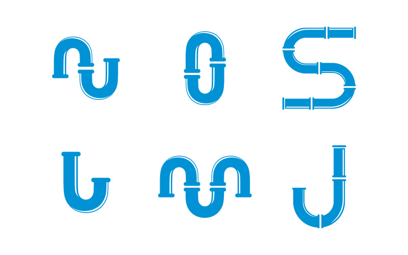 Logotipo de encanamento de água Ícone vetorial Design ilustração Modelo v.10