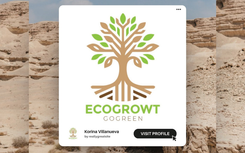 Modèle de logo d'arbre intemporel