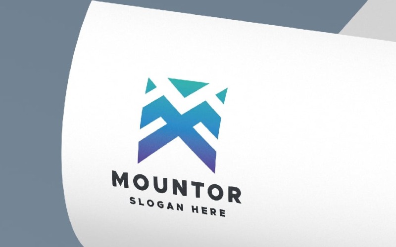 Mountor Letter M Pro Logo
