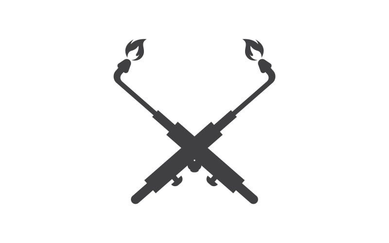 Welding Tool Vector icon logo design illustration v.6