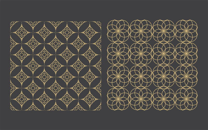 Arabiska ornament. Mönster, bakgrunder och tapeter för din design. Textilprydnad v.24