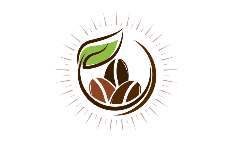 Ilustración del logotipo de la cafetería de té y café Plantilla de diseño de icono vectorial v.9