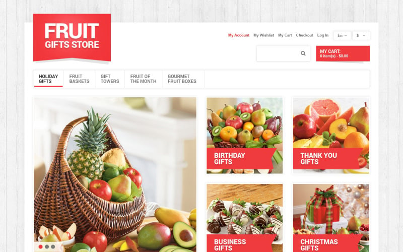 Fruit Gifts Store Magento Teması