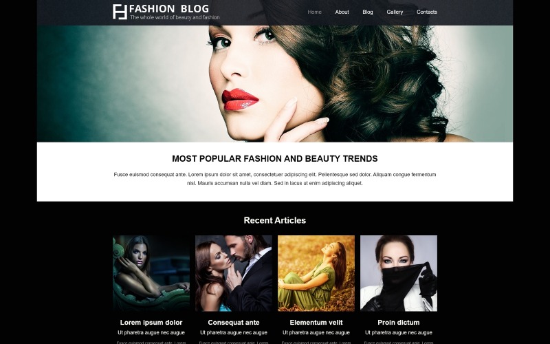 Modeblog - Modeblog Elegante Joomla-Vorlage