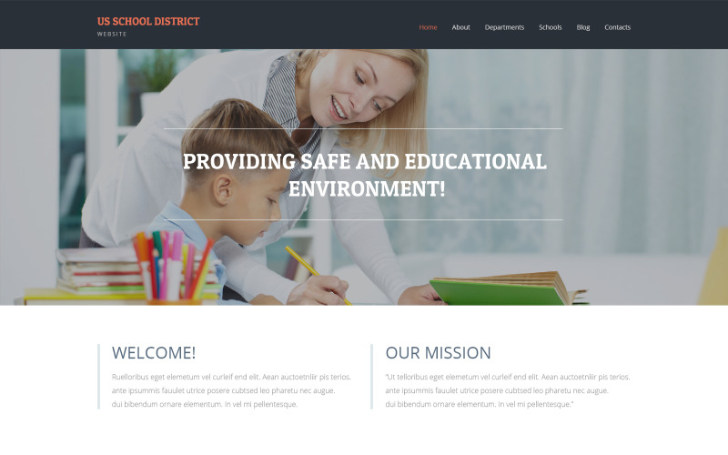 начальная школа отзывчивая тема wordpress