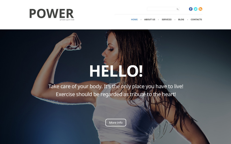 Tema WordPress reattivo per bodybuilding