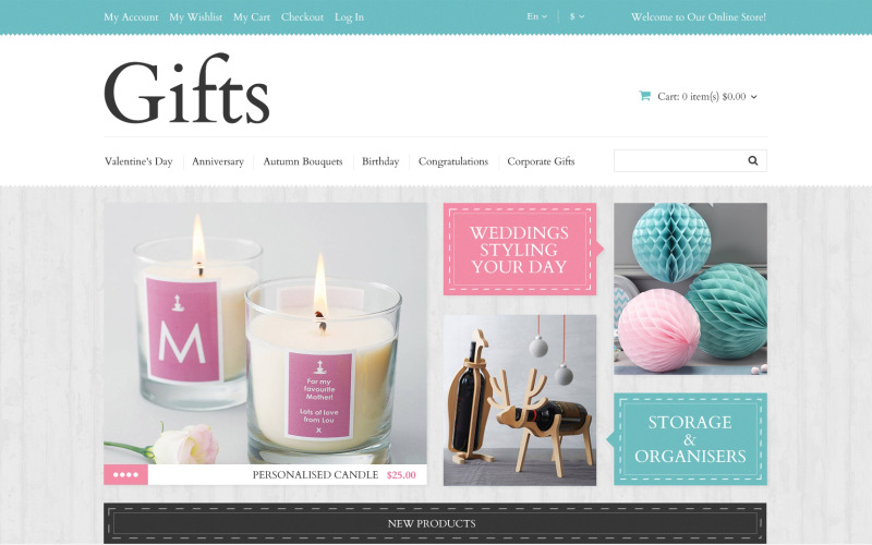 Thème Magento réactif de Noël