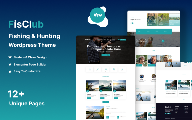 Fisclub - Fiske & Jakt WordPress-tema