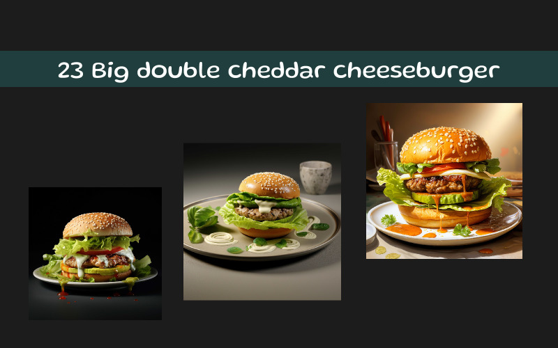 Gros cheeseburger double cheddar