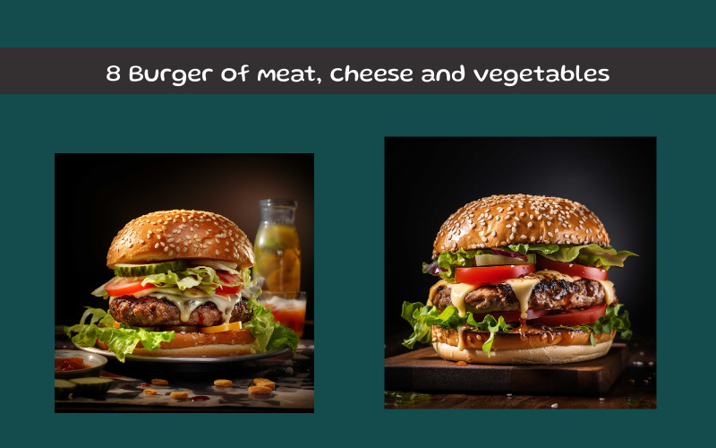 Hamburger di carne, formaggio e verdure