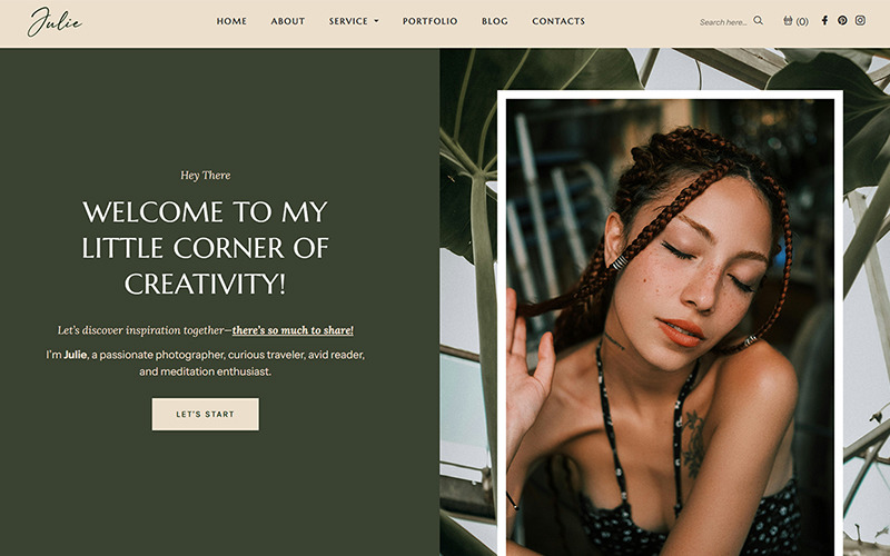 Julie - Un tema WordPress personale