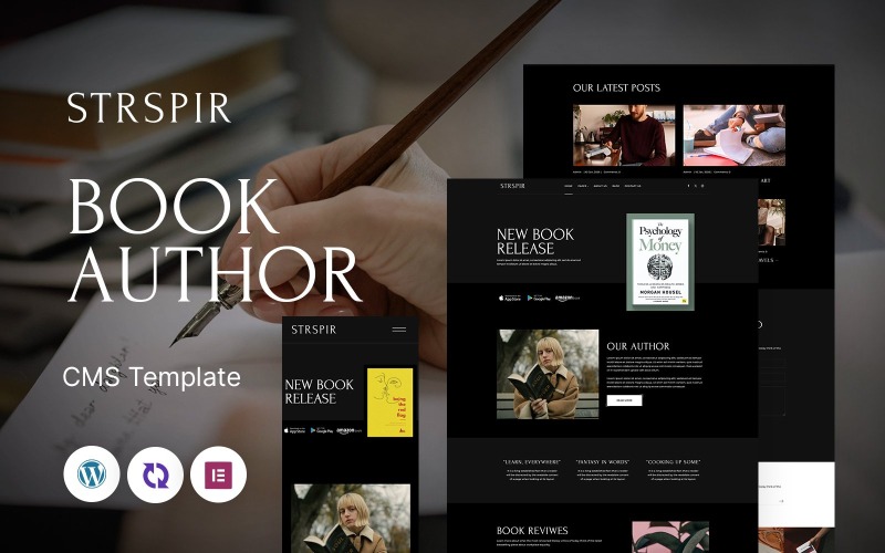 Strspir – Könyvszerző Többcélú reszponzív WordPress téma