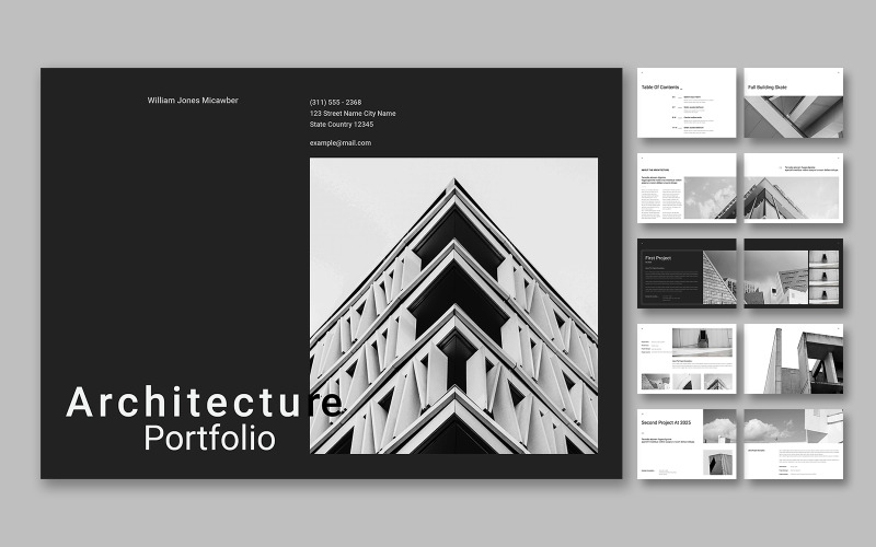 Architect Portfolio Template Landscape - TemplateMonster
