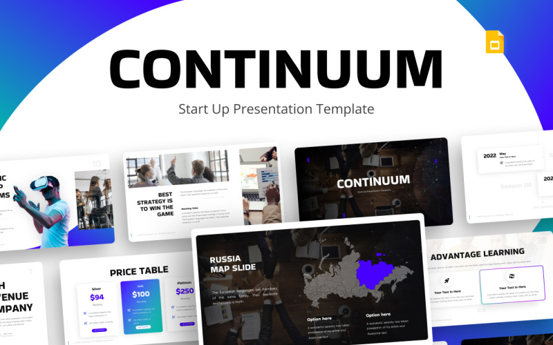 Continuum Start Up Google Slides Mall