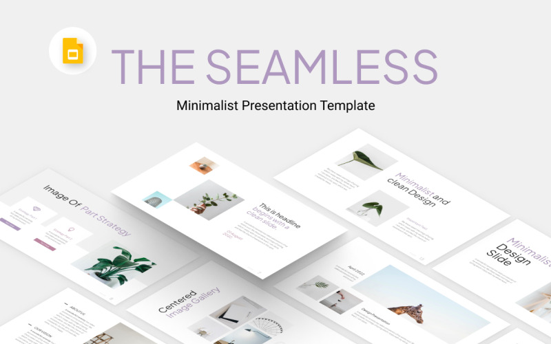 Den sömlösa minimalistiska mallen för Google Slides