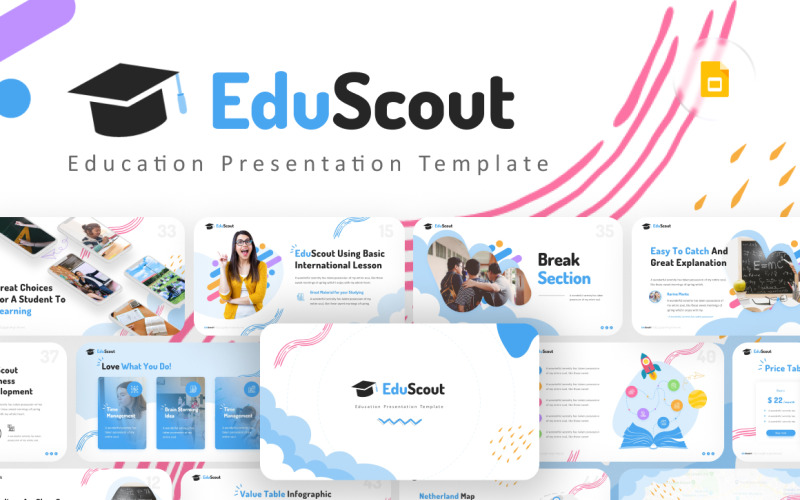 Eduscout Creative Education Google Slides-Vorlage