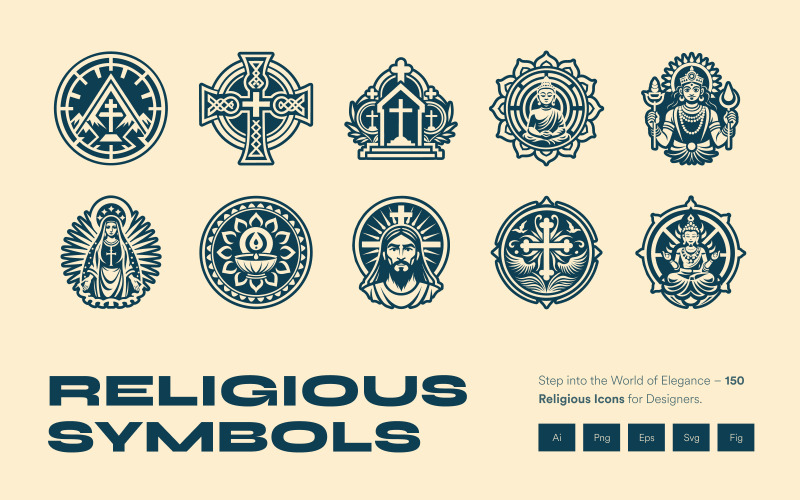 Современные религиозные иконы символы