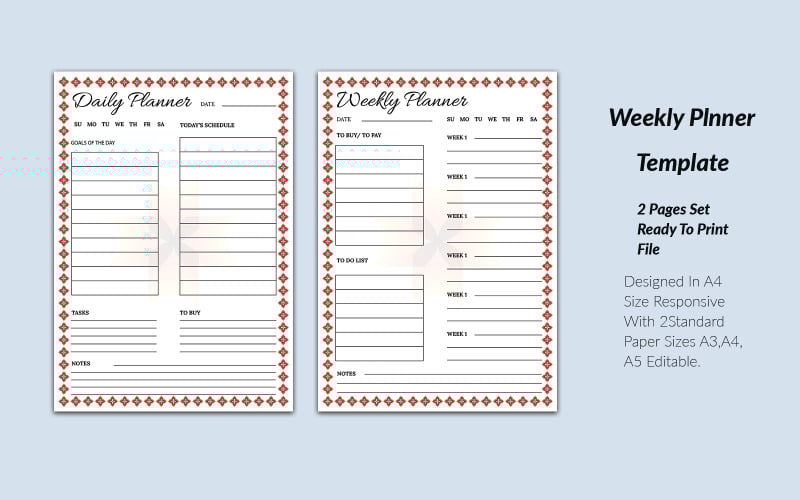 Elegant Daily Planner Template