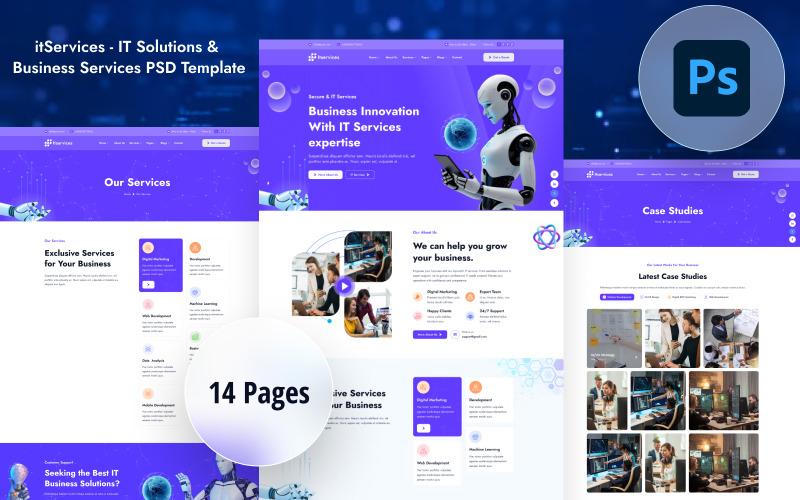 itServices - Modelo PSD de Soluções de TI e Serviços Empresariais