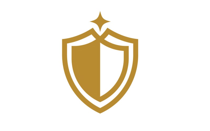 Шаблон дизайна векторной иллюстрации логотипа Shield security v.3